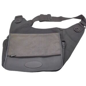 Vtg Y2K Messenger Sling Bag Multi Pocket Adjustable Strap Tech Tactical Gorpcore